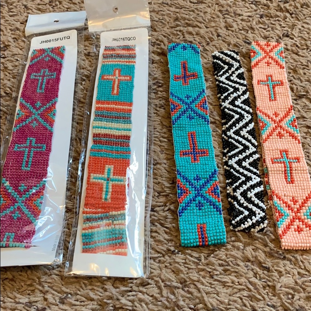 Beaded headband lot